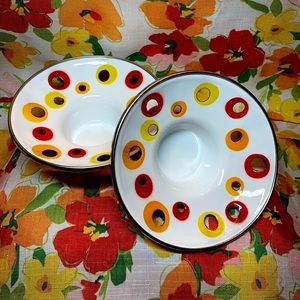 🏠 2 vintage 1990s IKEA Emal bourgeois